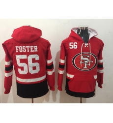 Men Nike San Francisco 49ers Reuben Foster 56 NFL Winter Thick Hoodie