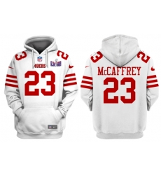 Men San Francisco 49ers Active Player Custom White Super Bowl LVIII Alternate Pullover Hoodie