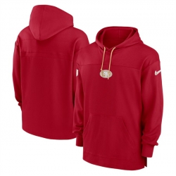 Men San Francisco 49ers Scarlet Performance Pullover Hoodie