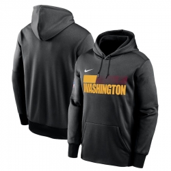 Men Washington Football Team Nike Sideline Impact Lockup Performance Pullover Hoodie Black