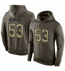 NFL Nike Atlanta Falcons 53 LaRoy Reynolds Green Salute To Service Mens Pullover Hoodie