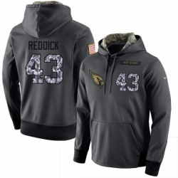 NFL Men Nike Arizona Cardinals 43 Haason Reddick Stitched Black Anthracite Salute to Service Player Performance Hoodie