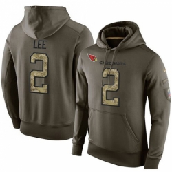 NFL Nike Arizona Cardinals 2 Andy Lee Green Salute To Service Mens Pullover Hoodie