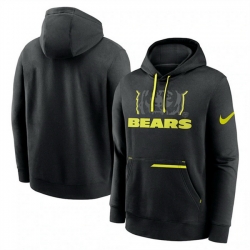 Men Chicago Bears Black Volt Pullover Hoodie