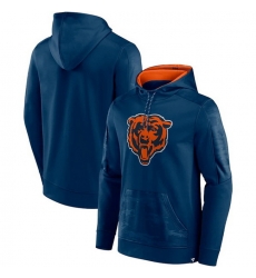 Men Chicago Bears Navy On The Ball Pullover Hoodie