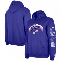 Men Utah Jazz Purple 2023 24 City Edition Pullover Hoodie