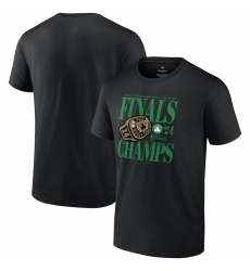 Men Boston Celtics Black 2024 Finals Champions Ball Screen Ring T Shirt