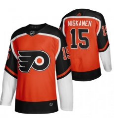 Men Philadelphia Flyers 15 Matt Niskanen Orange Adidas 2020 21 Reverse Retro Alternate NHL Jersey