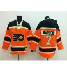 nhl jerseys philadelphia flyers #7 barber orange-black[pullover hooded sweatshirt]