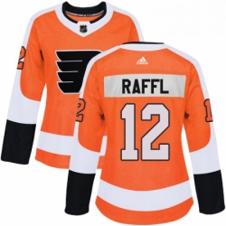 Womens Adidas Philadelphia Flyers 12 Michael Raffl Premier Orange Home NHL Jersey 