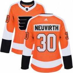 Womens Adidas Philadelphia Flyers 30 Michal Neuvirth Premier Orange Home NHL Jersey 