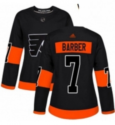 Womens Adidas Philadelphia Flyers 7 Bill Barber Premier Black Alternate NHL Jersey 