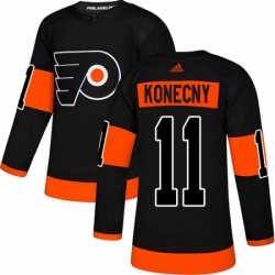 Youth Adidas Philadelphia Flyers 11 Travis Konecny Premier Black Alternate NHL Jersey  Youth Adidas Philadelphia Flyers 11 Travis Konecny Premier Black Alternate NHL Jersey