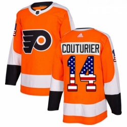 Youth Adidas Philadelphia Flyers 14 Sean Couturier Authentic Orange USA Flag Fashion NHL Jersey  Youth Adidas Philadelphia Flyers 14 Sean Couturier Authentic Orange USA Flag Fashion NHL Jersey