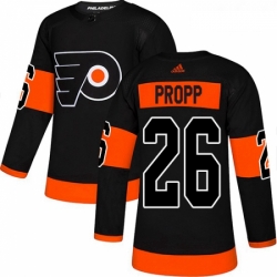 Youth Adidas Philadelphia Flyers 26 Brian Propp Premier Black Alternate NHL Jersey 