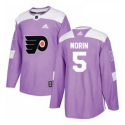 Youth Adidas Philadelphia Flyers 5 Samuel Morin Authentic Purple Fights Cancer Practice NHL Jersey  Youth Adidas Philadelphia Flyers 5 Samuel Morin Authentic Purple Fights Cancer Practice NHL Jersey
