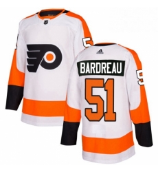 Youth Adidas Philadelphia Flyers 51 Cole Bardreau Authentic White Away NHL Jersey 