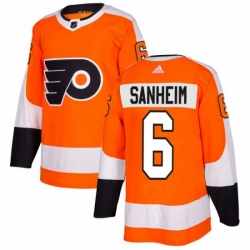 Youth Adidas Philadelphia Flyers 6 Travis Sanheim Premier Orange Home NHL Jersey  Youth Adidas Philadelphia Flyers 6 Travis Sanheim Premier Orange Home NHL Jersey