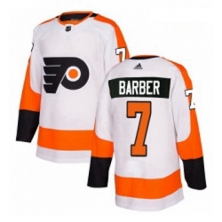 Youth Adidas Philadelphia Flyers 7 Bill Barber Authentic White Away NHL Jersey  Youth Adidas Philadelphia Flyers 7 Bill Barber Authentic White Away NHL Jersey