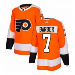 Youth Adidas Philadelphia Flyers 7 Bill Barber Premier Orange Home NHL Jersey  Youth Adidas Philadelphia Flyers 7 Bill Barber Premier Orange Home NHL Jersey