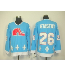 nhl quebec nordiques #26 stastny blue[ccm]