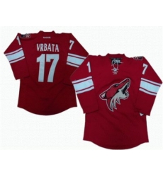 Phoenix Coyotes 17 Radim Vrbata red jerseys