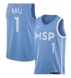 Men Minnesota Timberwolves LaMelo Ball #1 Blue Stitched NBA Jersey Men Minnesota Timberwolves LaMelo Ball #1 Blue Stitched NBA Jersey