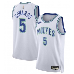 Men Nike Anthony Edwards White Minnesota Timberwolves 2023 24 Swingman Jersey Classic Edition