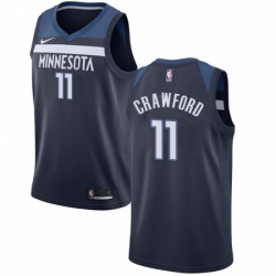 Womens Nike Minnesota Timberwolves 11 Jamal Crawford Swingman Navy Blue Road NBA Jersey Icon Edition 