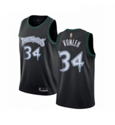 Youth Minnesota Timberwolves 34 Noah Vonleh Swingman Black Hardwood Classics Jersey 