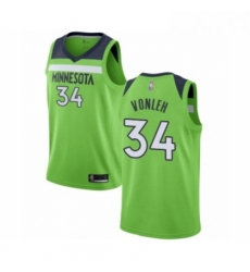 Youth Minnesota Timberwolves 34 Noah Vonleh Swingman Green Basketball Jersey Statement Edition 