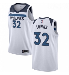 Youth Nike Minnesota Timberwolves 32 Karl Anthony Towns Swingman White NBA Jersey Association Edition