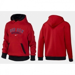 MLB Men Nike Boston Red Sox Pullover Hoodie RedBlack