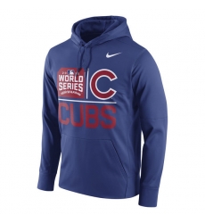 Men Chicago Cubs Royal 2016 World Series Men Pullover Hoodie2