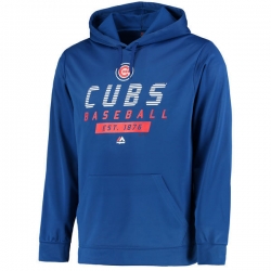 Men Chicago Cubs Royal Men Pullover Hoodie11