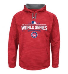 Men Chicago Cubs Scarlet 2016 World Series Champions Locker Room Streak Fleece Men Pullover Hoodie