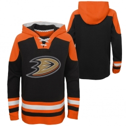 Men Anaheim Ducks Blank Black Stitched NHL Hoodie