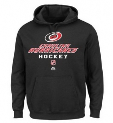 Men Carolina Hurricanes Majestic Critical Victory Pullover Hoodie Sweatshirt Black