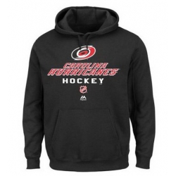 Men Carolina Hurricanes Majestic Critical Victory Pullover Hoodie Sweatshirt Black