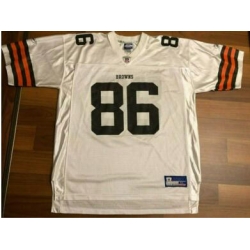 Men Cleveland Browns Custom White jersey Reebok