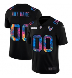 Men Women Youth Toddler Houston Texans Custom Men Nike Multi Color Black 2020 NFL Crucial Catch Vapor Untouchable Limited Jersey