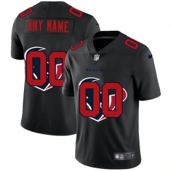 Men Women Youth Toddler Houston Texans Custom Men Nike Team Logo Dual Overlap Limited NFL Jerseyey Black