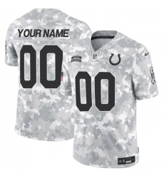 Men Indianapolis Colts Active Player Custom 2024 F U S E Arctic Camo Salute To Service Limited Stitched Football Jersey