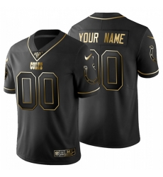 Men Women Youth Toddler Indianapolis Colts Custom Men Nike Black Golden Limited NFL 100 Jersey