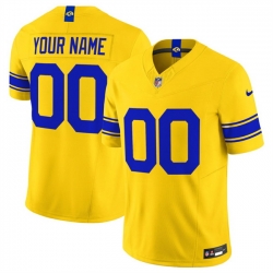 Men Los Angeles Rams Active Player Custom Gold Classic Sol 2026 F U S E  Vapor Limited Stitched Football Jersey