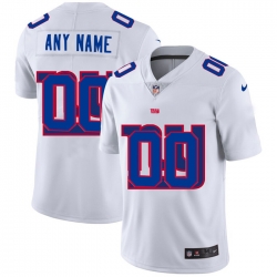 Men Women Youth Toddler New York Giants Custom White Men Nike Team Logo Dual Overlap Limited NFL Jersey