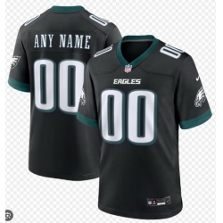 Men Women Youth Toddler All Size Philadelphia Eagles Customized Jersey Black