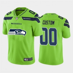 Men Women Youth Toddler Seattle Seahawks Custom Green Men Nike Big Team Logo Vapor Limited NFL Jersey