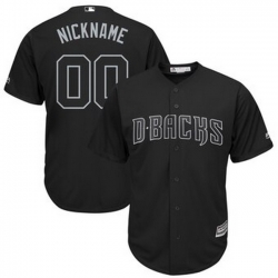 Men Women Youth Toddler All Size Arizona Diamondbacks Majestic 2019 Players Weekend Cool Base Roster Custom Black Jersey