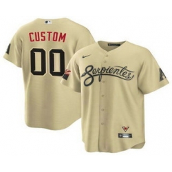 Men Women Youth Toddler  Arizona Diamondbacks ACTIVE PLAYER Custom 2021 Gold City Connect Cool Base Stitched MLB Jersey